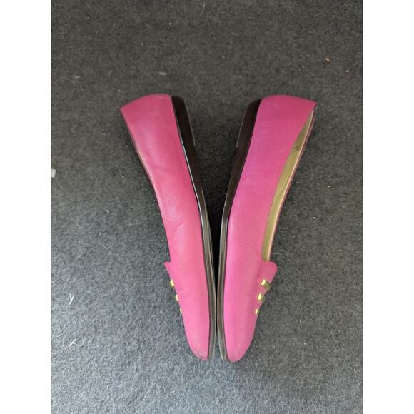 Vintage Selby Brand Ladies Pink Shoes Slip On Flat Lofers Size 8.5 AA 1980 - Picture 3 of 10
